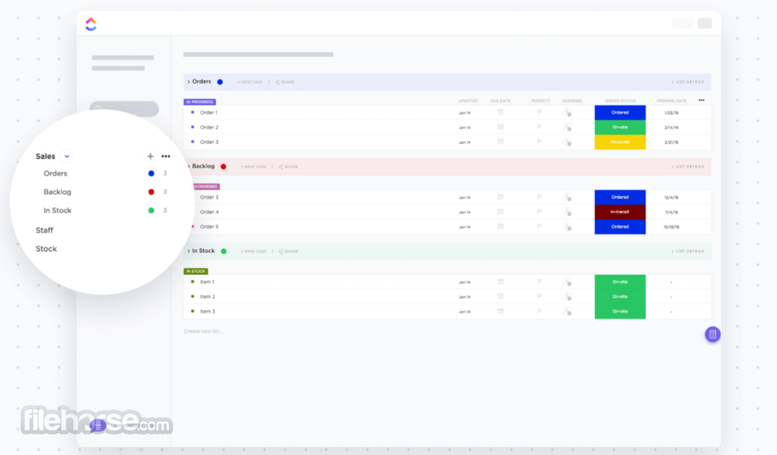 ClickUp - Manage Teams & Tasks 畫面截圖 1