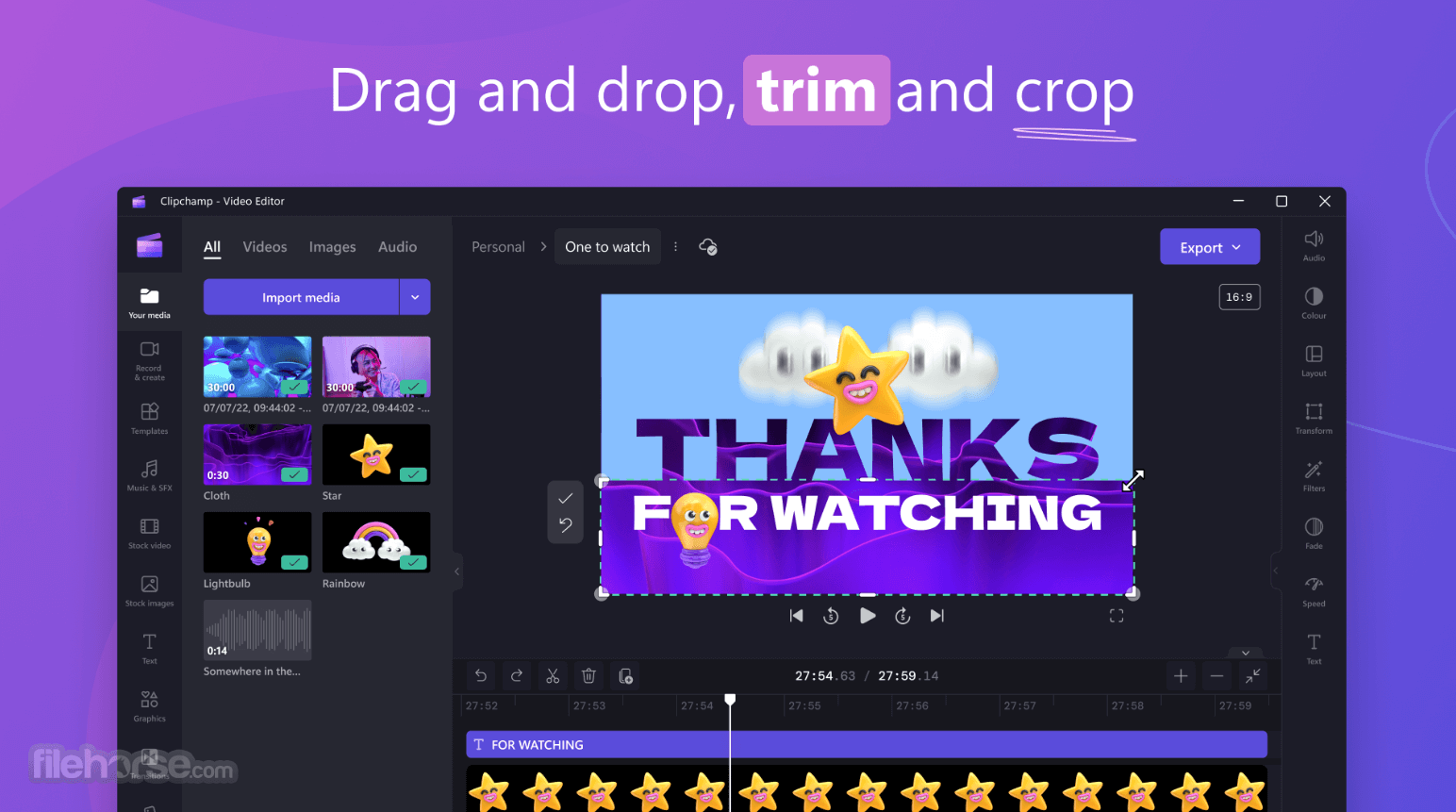 Clipchamp Video Editor 畫面截圖 1