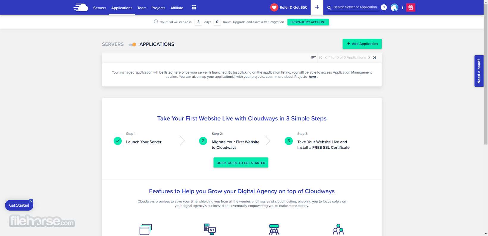 Cloudways - Managed Cloud Hosting 畫面截圖 2
