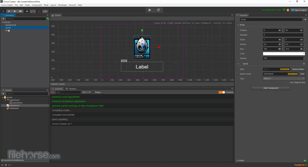 Cocos Creator 畫面截圖 1