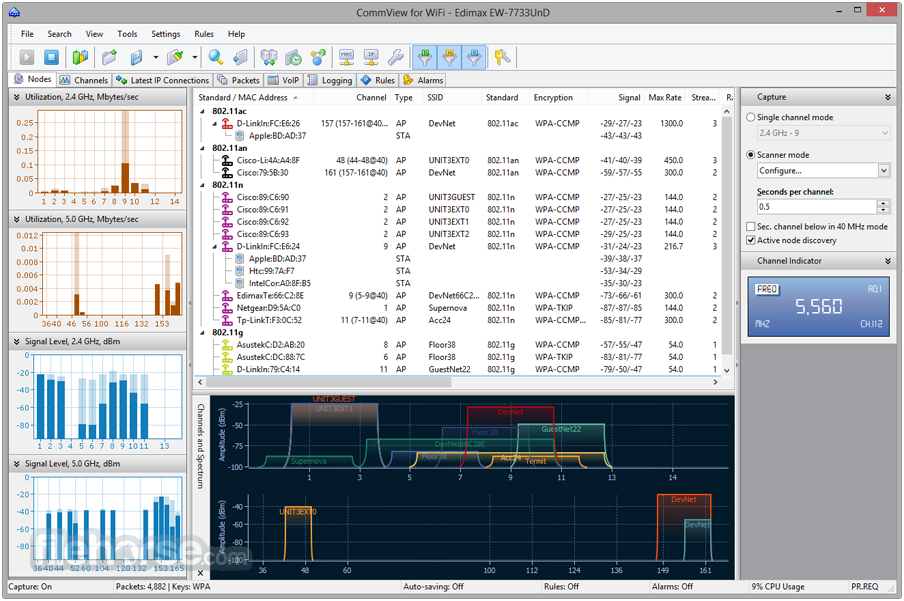 CommView for WiFi 7.5 Build 畫面截圖 1