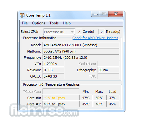 Core Temp 畫面截圖 1