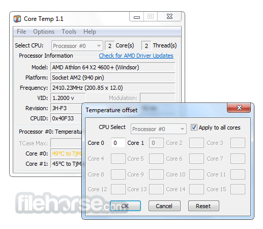 Core Temp 畫面截圖 2