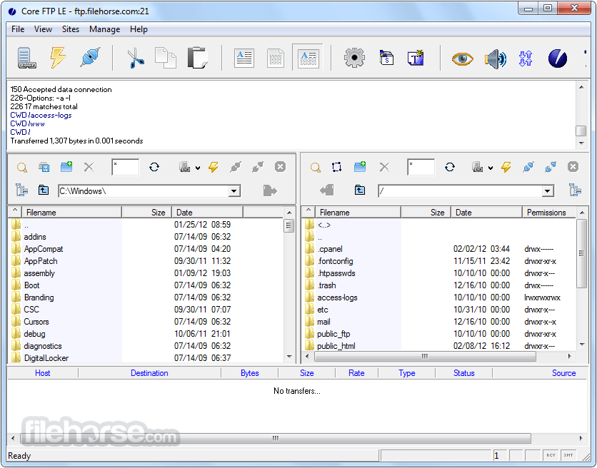 Core FTP LE 2.3 Beta (64-bit) 畫面截圖 1