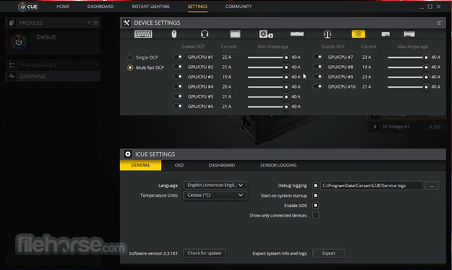 Corsair Utility Engine - iCUE 畫面截圖 2