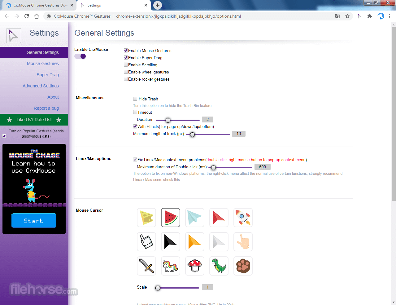 CrxMouse Chrome Gestures 畫面截圖 3