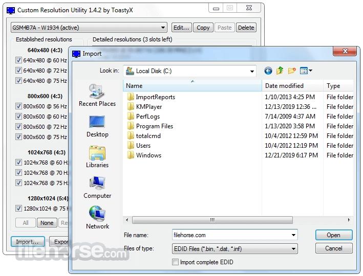 Custom Resolution Utility - CRU 畫面截圖 1