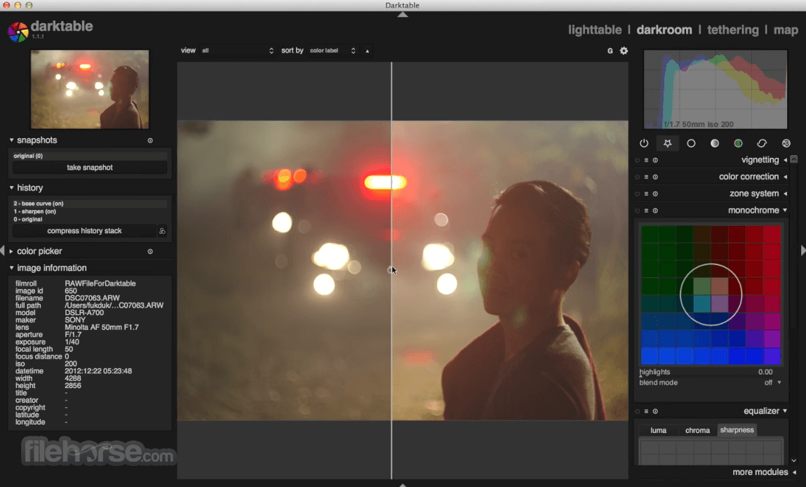 Darktable 畫面截圖 2