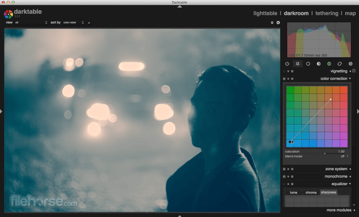 Darktable 畫面截圖 3