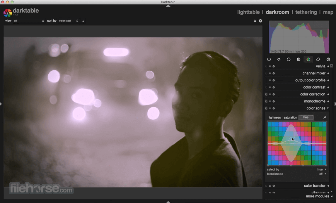 Darktable 畫面截圖 4