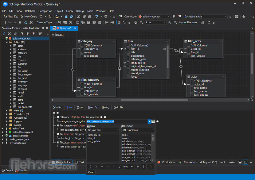 dbForge Studio for MySQL Professional 畫面截圖 2