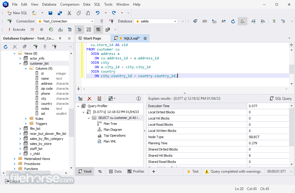 dbForge Studio for PostgreSQL 畫面截圖 1