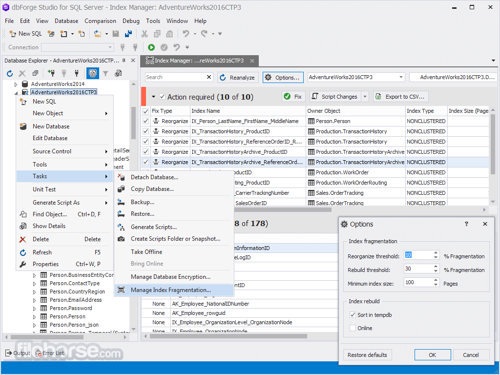 dbForge Studio for SQL Server Professional 畫面截圖 4