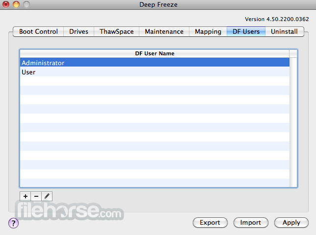 Deep Freeze 畫面截圖 5