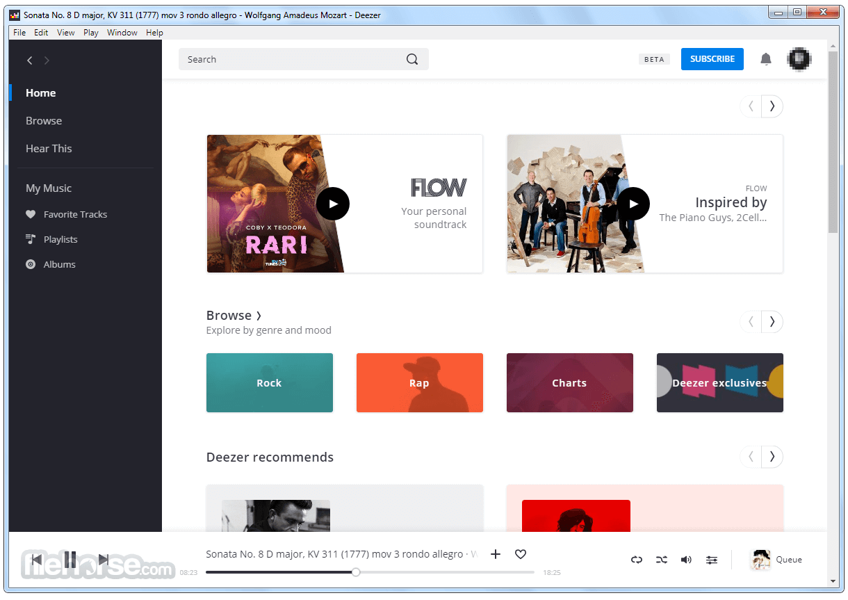 Deezer Desktop 畫面截圖 1