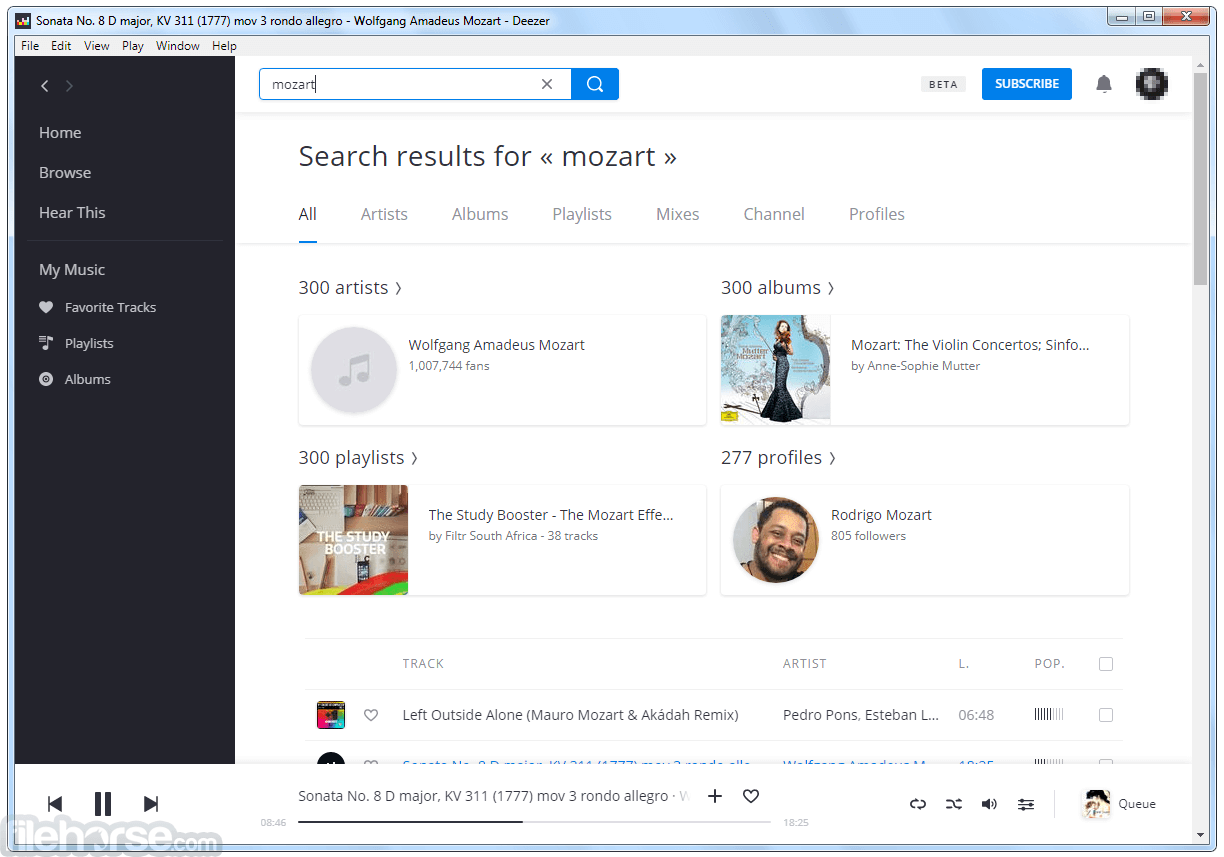 Deezer Desktop 畫面截圖 2