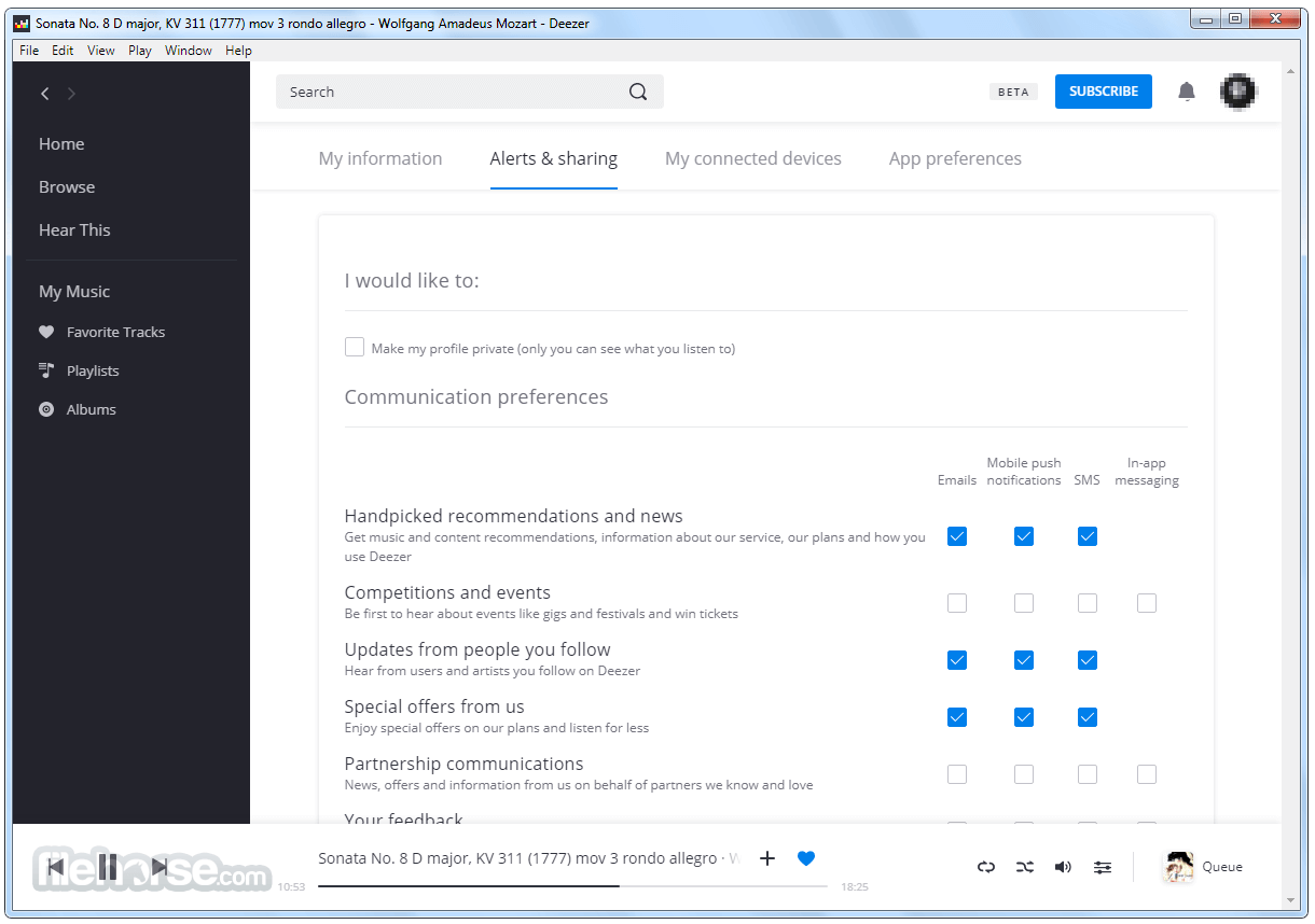 Deezer Desktop 畫面截圖 5