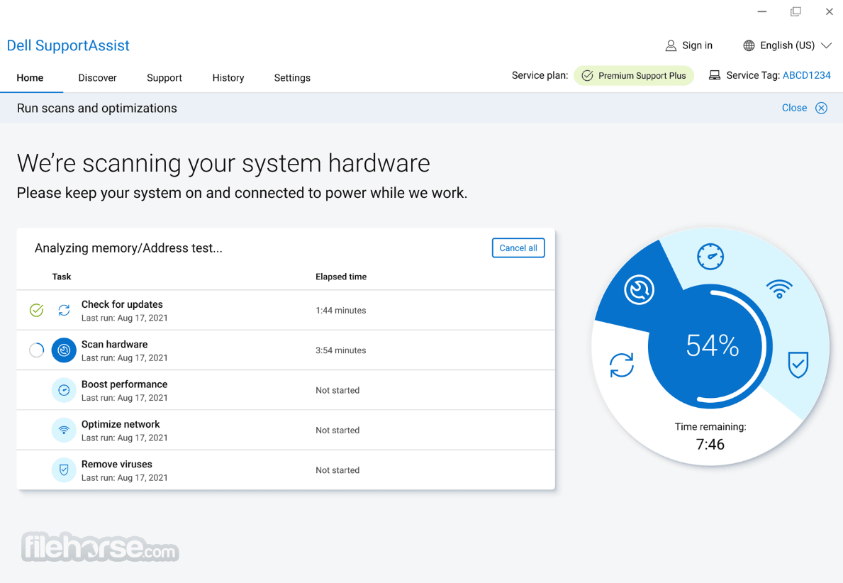 Dell SupportAssist 畫面截圖 2