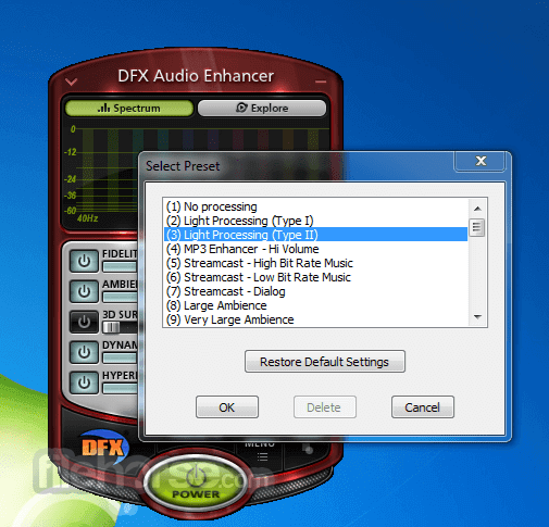 DFX Audio Enhancer 畫面截圖 1