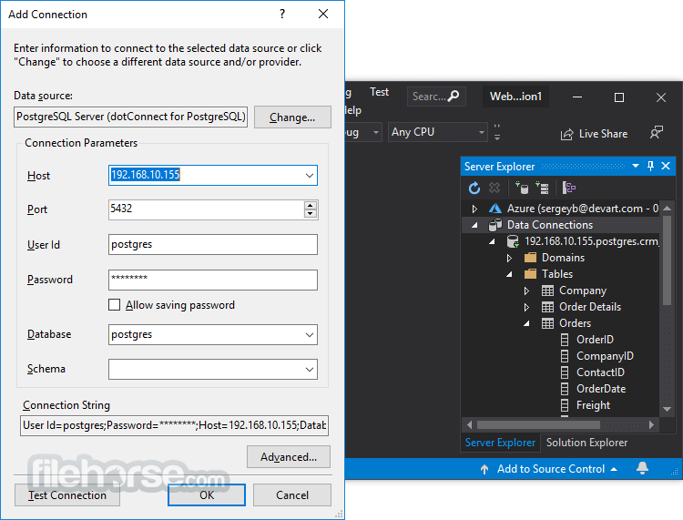 dotConnect for PostgreSQL Professional 畫面截圖 1