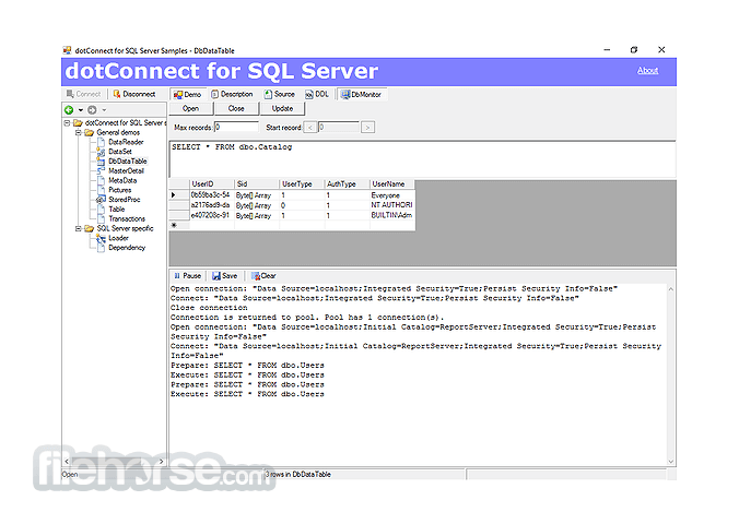 dotConnect for SQL Server Professional 畫面截圖 1