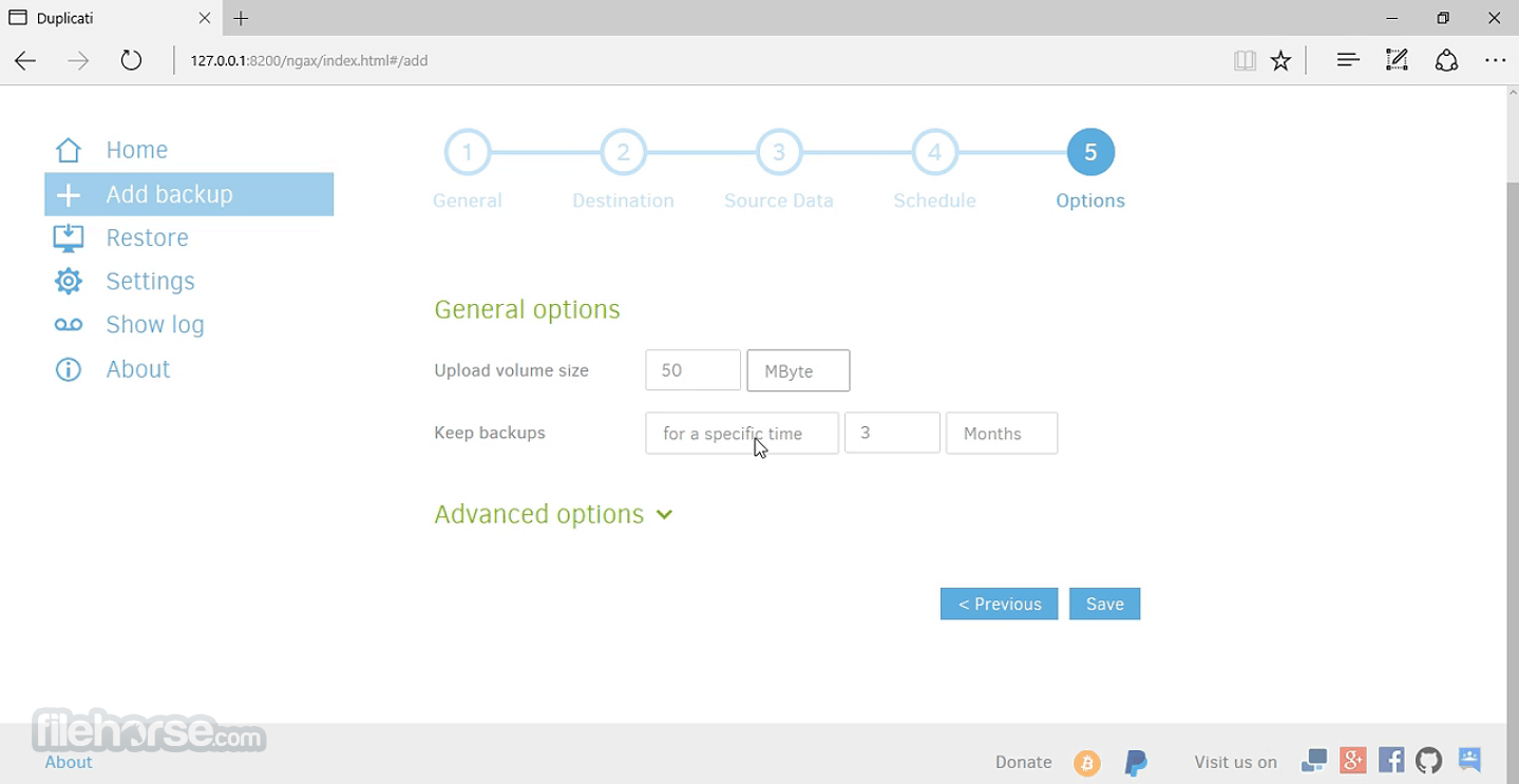 Duplicati 2.3.0.4 (64-bit) 畫面截圖 5