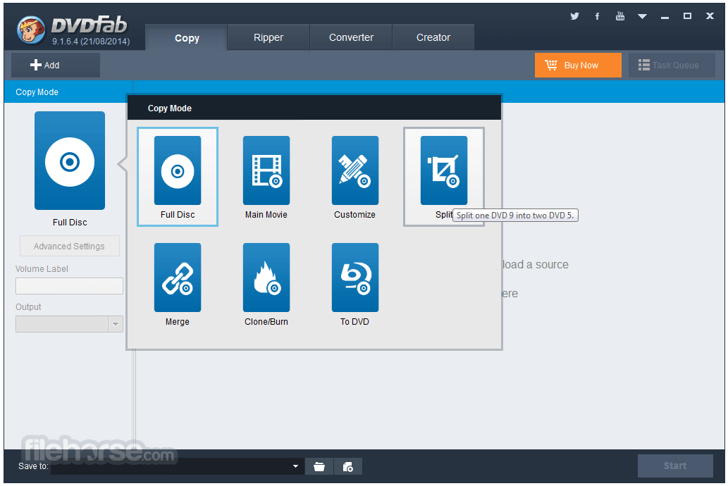 DVDFab 12.1.1.5 (32-bit) 畫面截圖 1