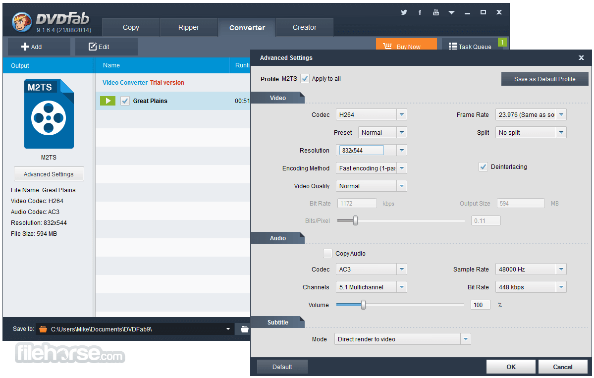 DVDFab 12.1.1.5 (32-bit) 畫面截圖 3