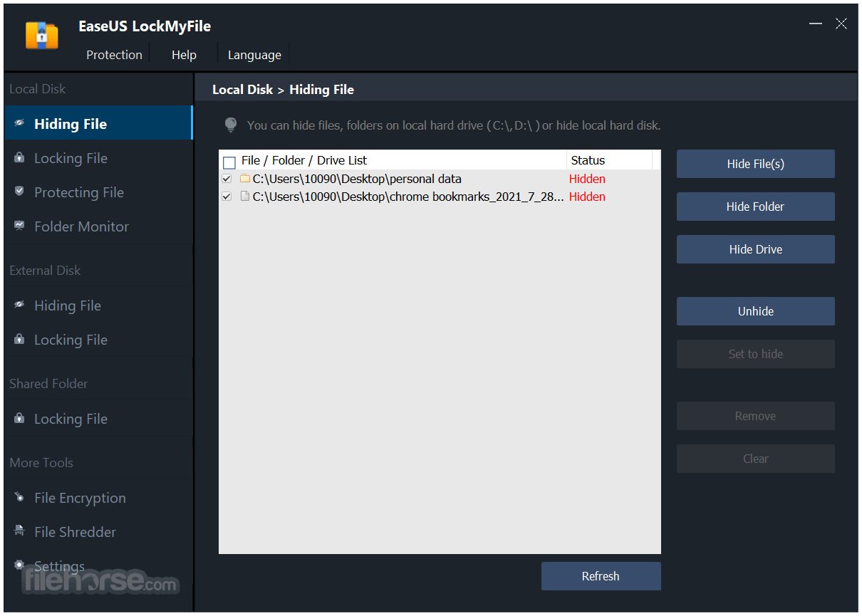 EaseUS LockMyFile 畫面截圖 1