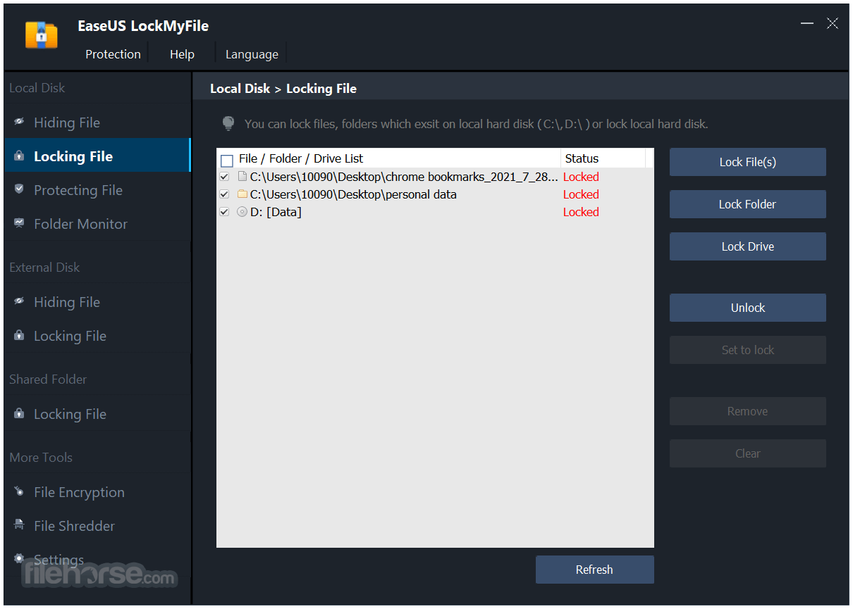 EaseUS LockMyFile 畫面截圖 2
