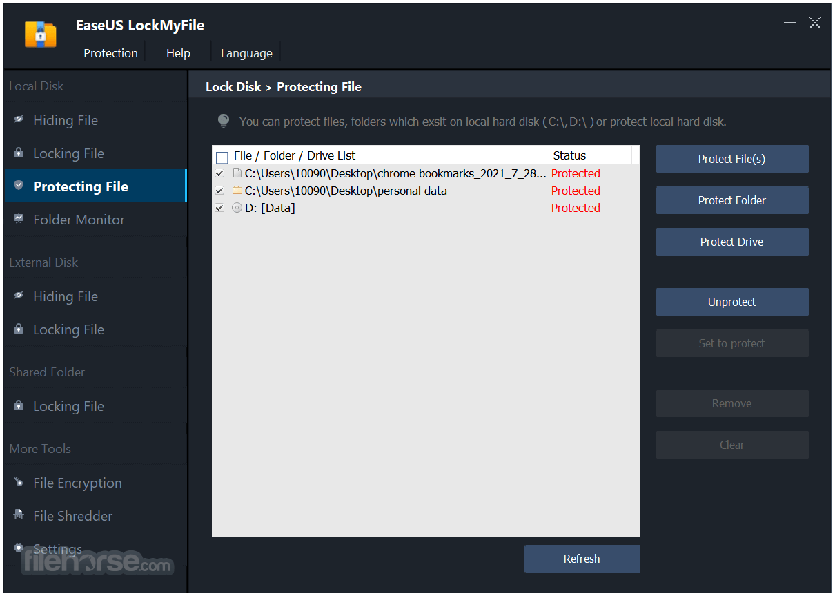 EaseUS LockMyFile 畫面截圖 3