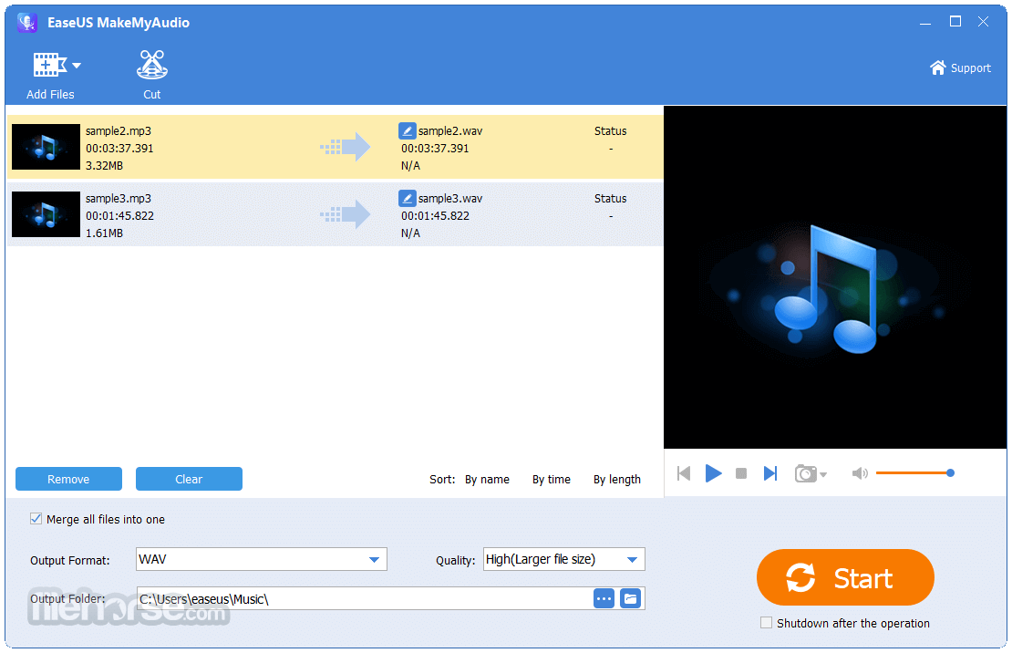 EaseUS MakeMyAudio 畫面截圖 1