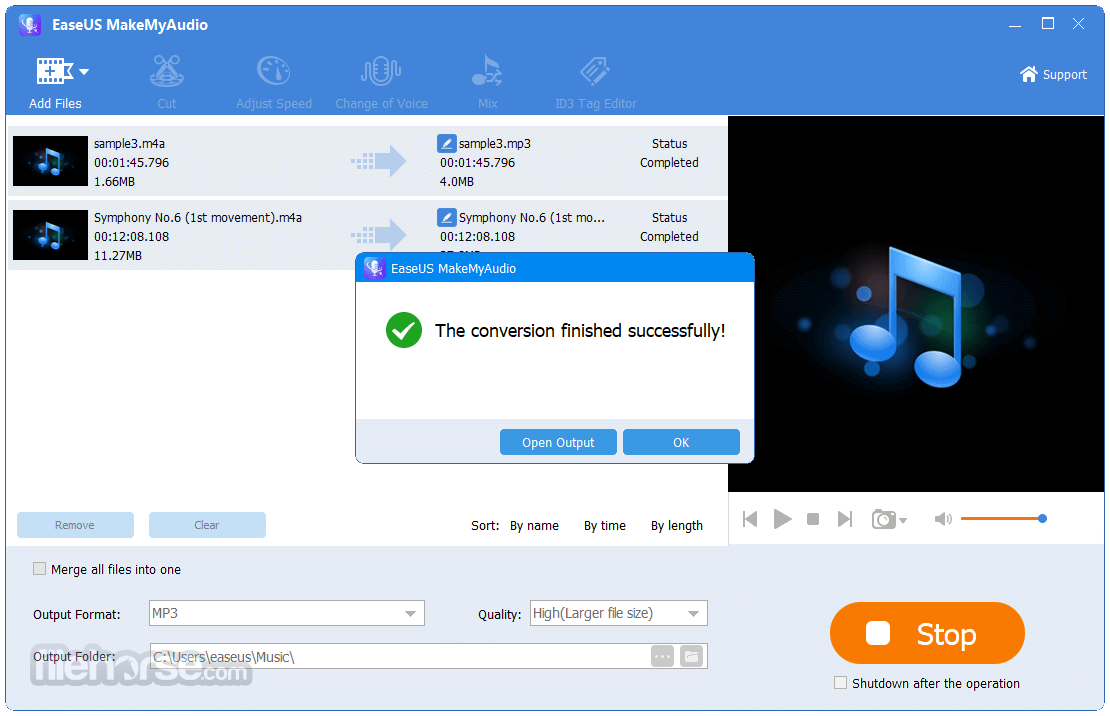 EaseUS MakeMyAudio 畫面截圖 5