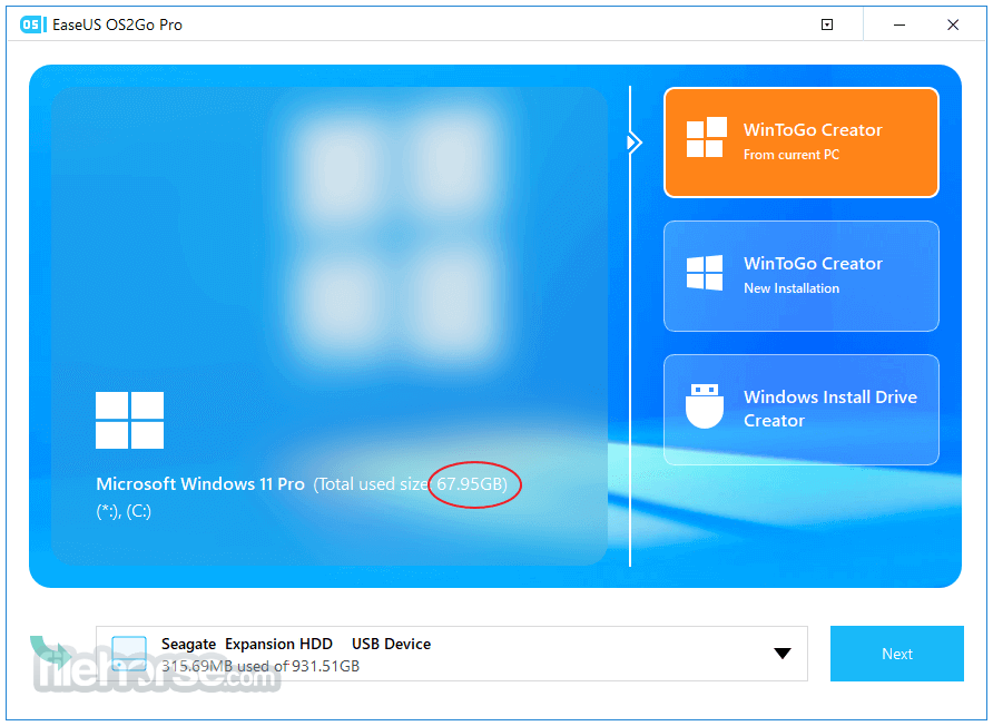 EaseUS OS2GO 畫面截圖 1