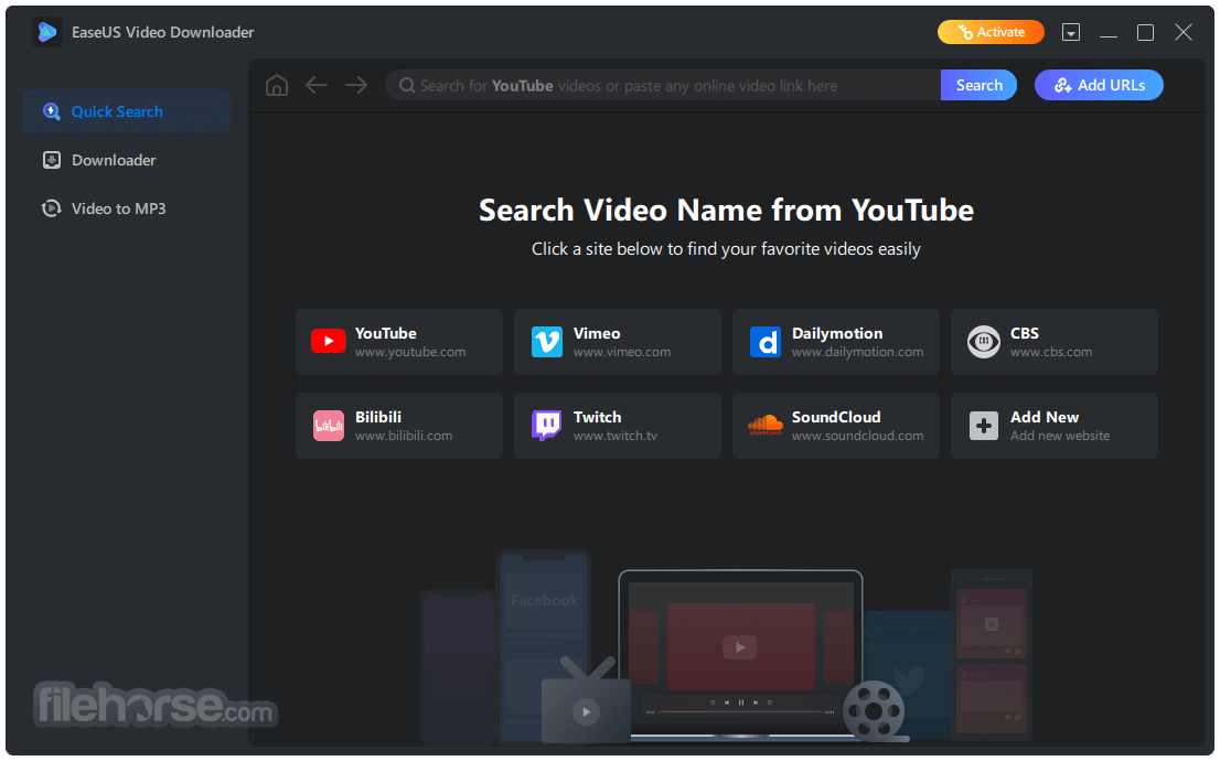 EaseUS Video Downloader 畫面截圖 1