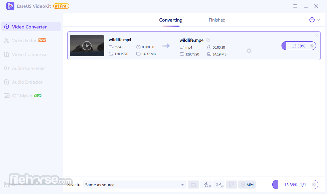 EaseUS VideoKit 畫面截圖 2