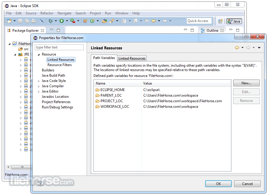 Eclipse SDK 畫面截圖 4