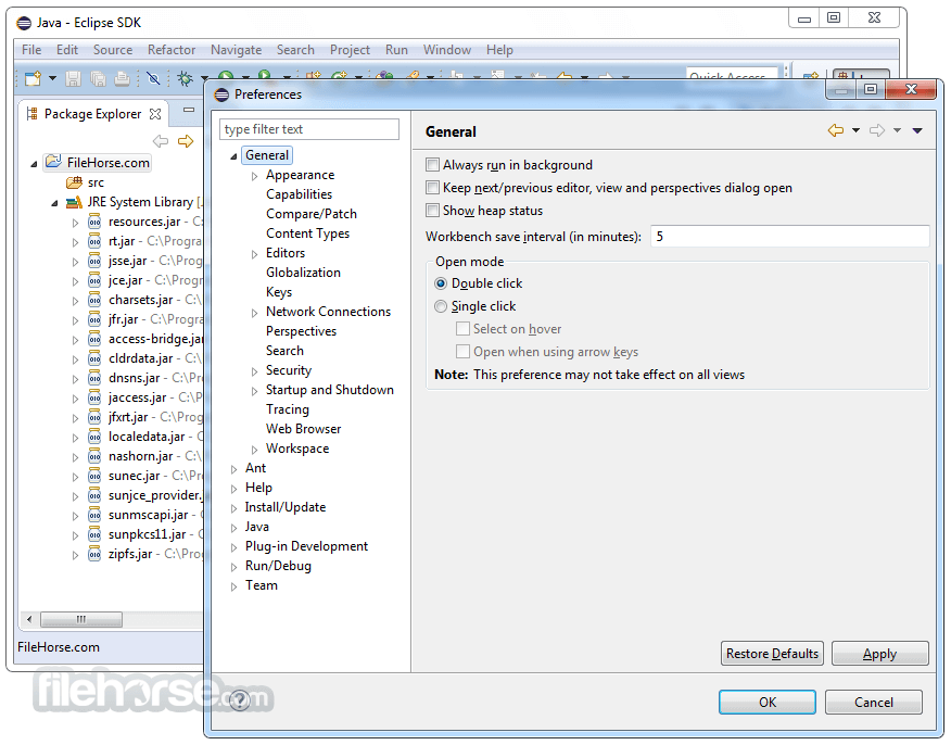 Eclipse SDK 畫面截圖 5
