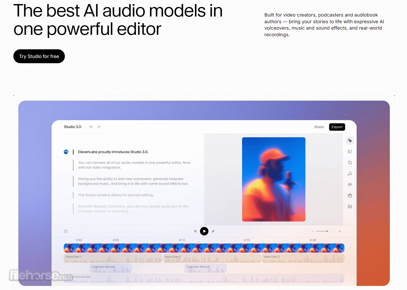 ElevenLabs AI - Convert Text to Speech 畫面截圖 3