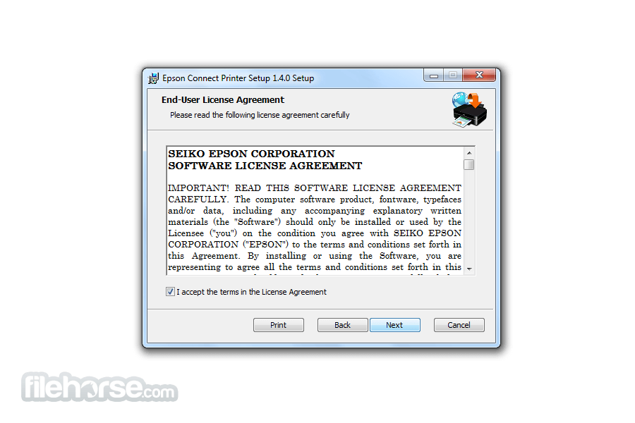 Epson Connect Printer Setup Utility 畫面截圖 2