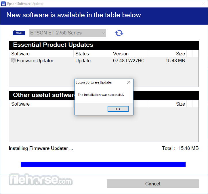 Epson Software Updater 畫面截圖 4
