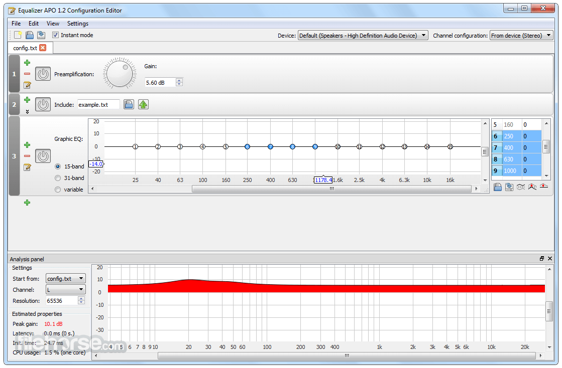 Equalizer APO 1.4.2 (32-bit) 畫面截圖 2