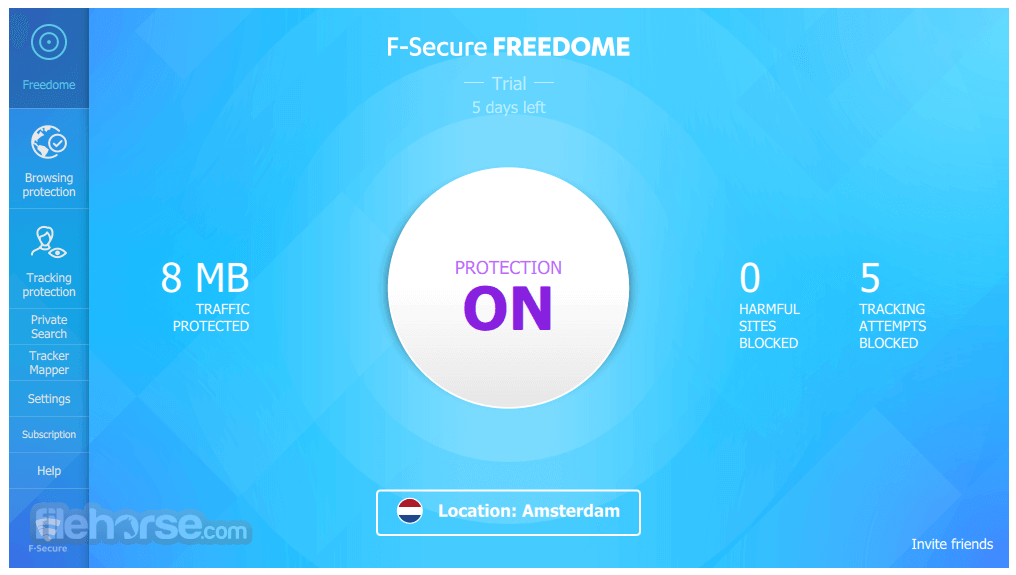 F-Secure VPN 畫面截圖 1