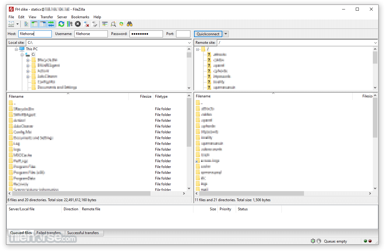 FileZilla 3.70.6 (32-bit) 畫面截圖 1