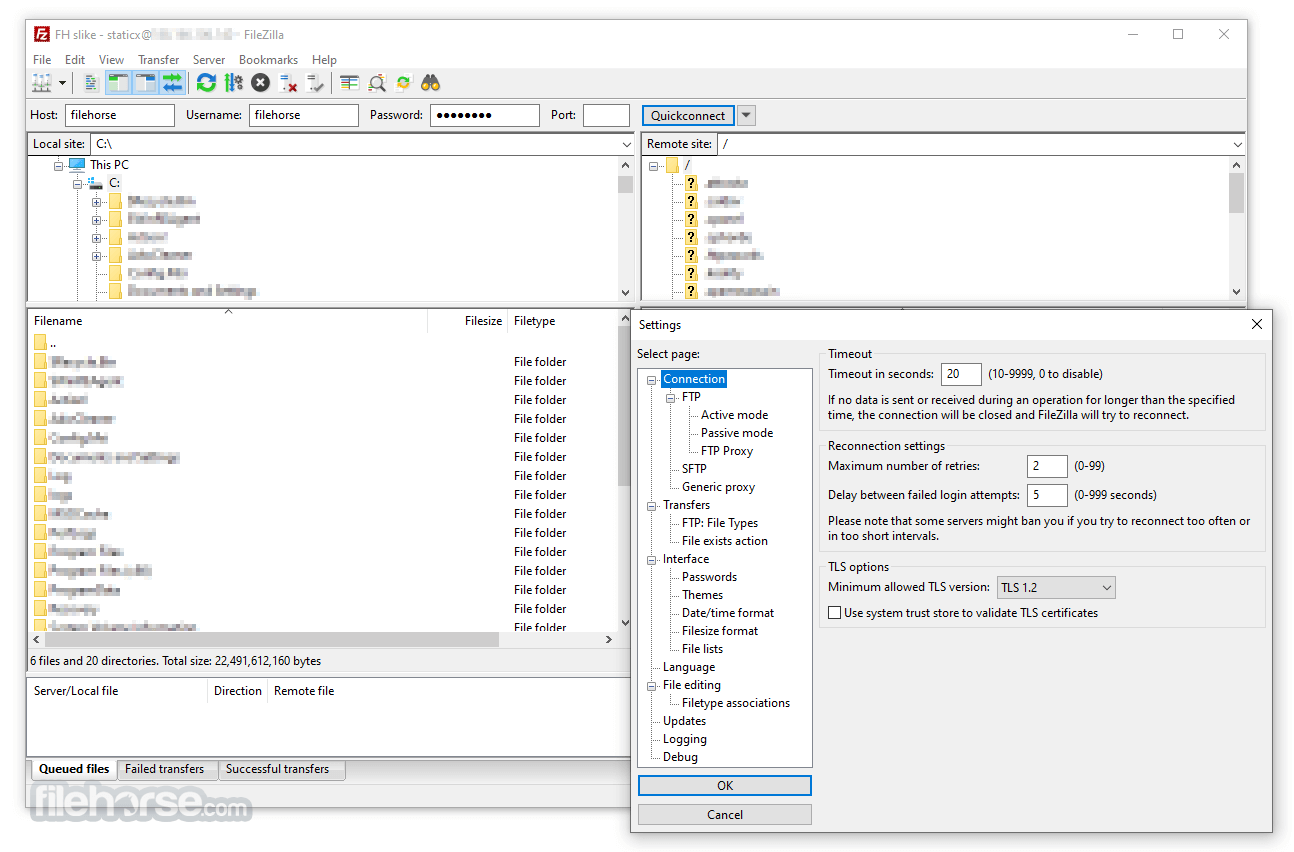 FileZilla 3.70.6 (32-bit) 畫面截圖 4