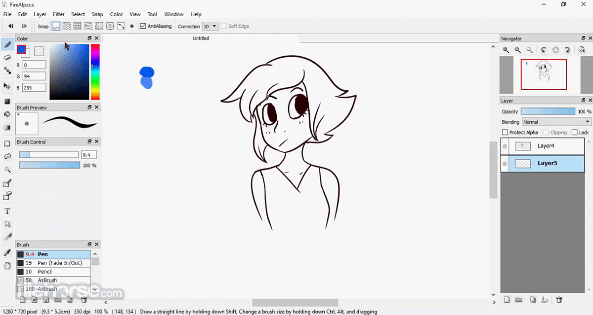 FireAlpaca 2.16.0 (64-bit) 畫面截圖 1