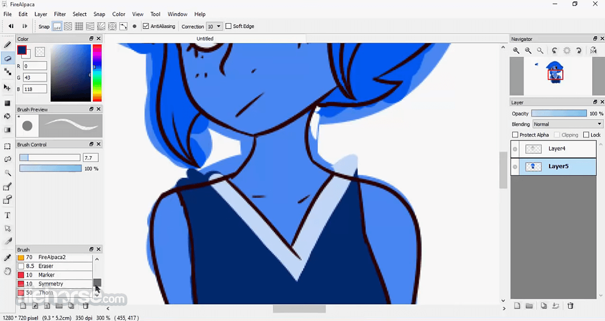 FireAlpaca 2.16.0 (64-bit) 畫面截圖 2