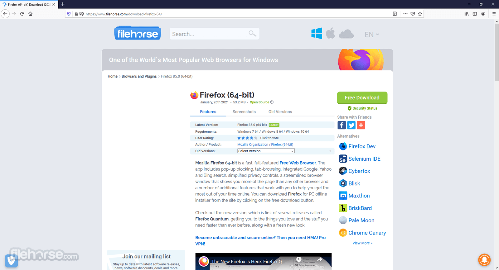 Firefox 153.0.4 (32-bit) 畫面截圖 1
