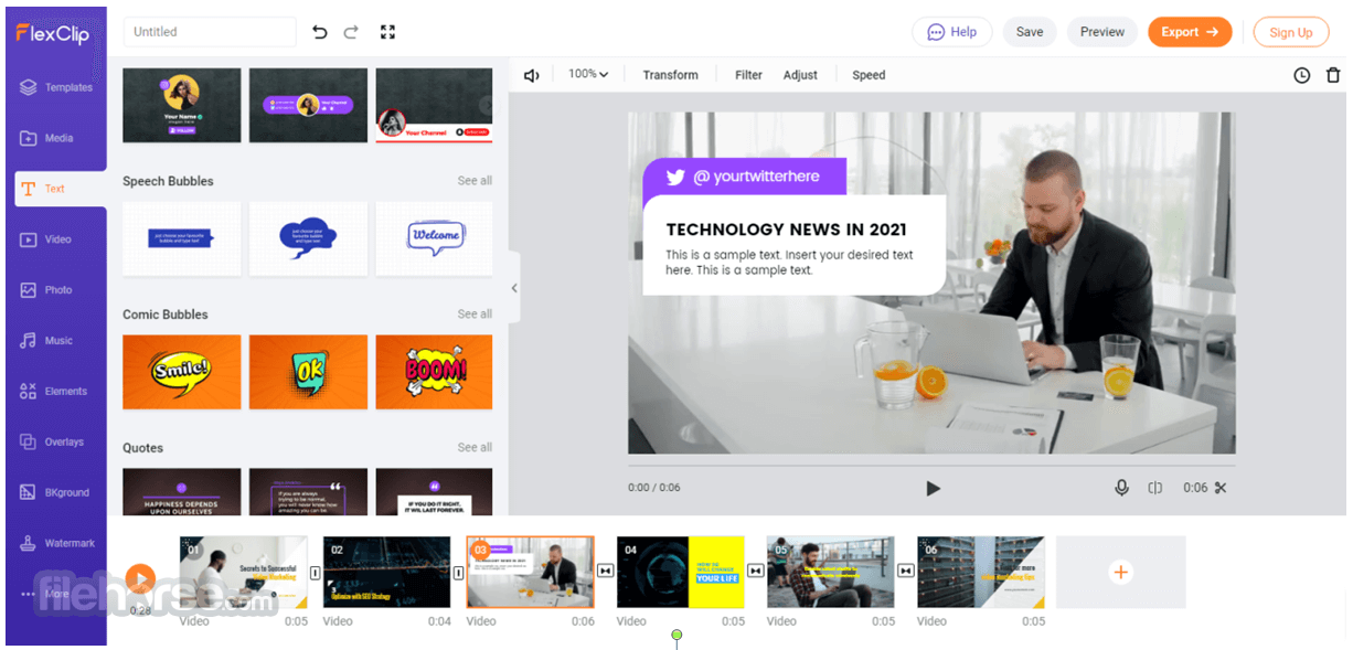 FlexClip - Online Video Editor 畫面截圖 2