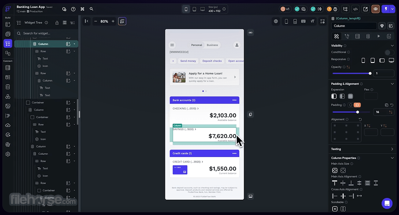 FlutterFlow 畫面截圖 1